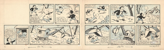 Scan Jacquot Papillon Jacasse et Cie - Coeurs Vaillants  n°10 du 9 mars 1952  - original recto