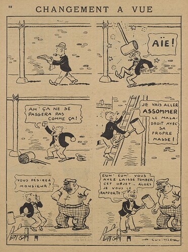Guignol 1936 - n°5 - page 38 - Changement à vue - 2 février 1936