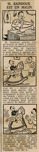 Le Petit Illustré 1935 - n°1614 - page 7 - M. Saindoux est un malin - 15 septembre 1935