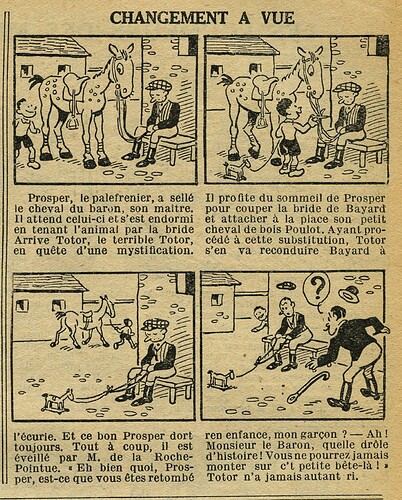 Le Petit Illustré 1932 - n°1468 - page 7 - Changement à vue - 27 novembre 1932