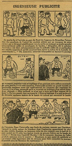L'Epatant 1929 - n°1094 - page 12 - Ingénieuse publicité - 18 juillet 1929