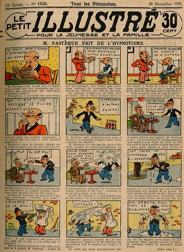 Le Petit Illustré 1935 - n°1622 - page 1 - M. Pastèque fait de l'hypnotisme - 10 novembre 1935