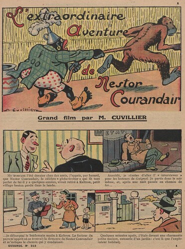 Guignol 1933 - n°252 - L'extraordinaire aventure de Nestor Courandair - 30 juillet 1933 - page 1