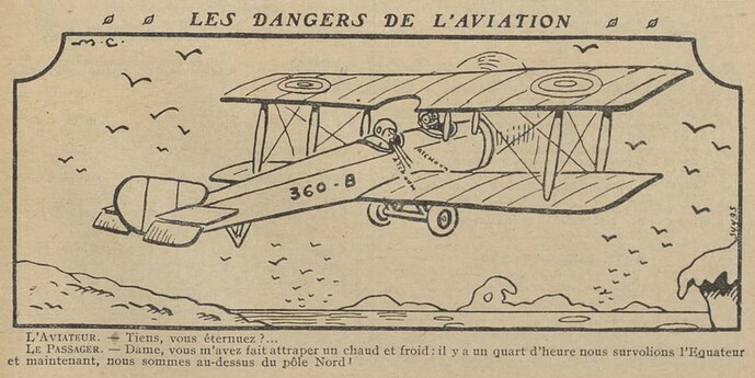 Guignol 1930 - n°138 - page 47 - Les dangers de l'aviation - 2 février 1930
