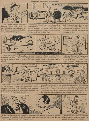 Guignol 1933 - n°274 - Polydore Gribiche businessman - 31 décembre 1933 - page 3