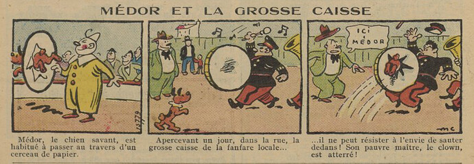 Guignol 1935 - n°51 - page 48 - Médor et la grosse caisse - 22 décembre 1935