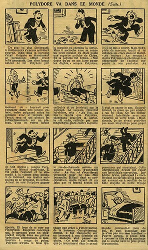 Le Petit Illustré 1934 - n°1576 - page 2 - Polydore va dans le monde - 23 décembre 1934