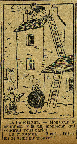 Le Petit Illustré 1930 - n°1353 - page 12 - Dessin sans titre - 14 septembre 1930