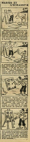 Le Petit Illustré 1933 - n°1475 - page 2 - Marius et l'échassier - 15 janvier 1933
