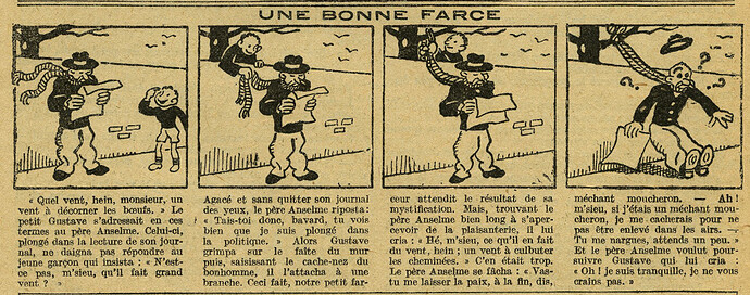 Le Petit Illustré 1928 - n°1226 - page 12 - Une bonne farce - 8 avril 1928