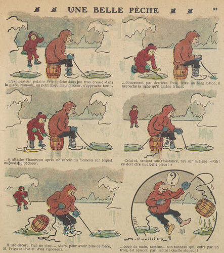 Guignol 1929 - n°112 - Une belle pêche - 6 janvier 1929 - page 33