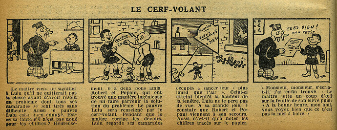 Le Petit Illustré 1930 - n°1345 - page 4 - Le cerf-volant - 20 juillet 1930