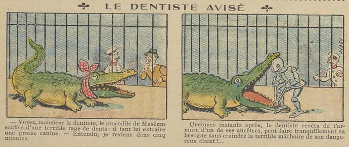 Guignol 1930 - n°140 - page 46 - Le dentiste avisé - 2 mars 1930