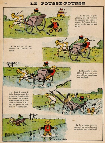 Guignol 1930 - n°159 - page 46 - Le pousse-pousse - 21 décembre 1930