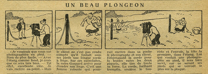 Cri-Cri 1928 - n°530 - page 4 - Un beau plongeon - 22 novembre 1928