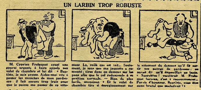 L'Epatant 1931 - n°1170 - page 13 - Un larbin trop robuste - 1er janvier 1931