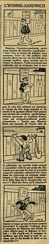 L'Epatant 1932 - n°1259 - page 14 - L'homme-sandwich - 15 septembre 1932