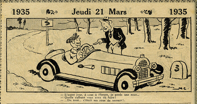 Almanach Vermot 1935 - 9 - Jeudi 21 mars 1935