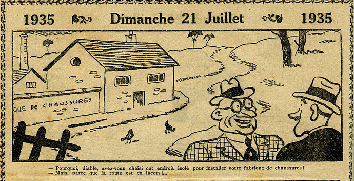 Almanach Vermot 1935 - 20 - Dimanche 21 juillet 1935