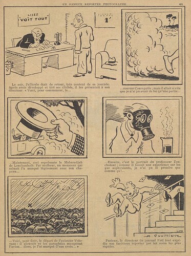 Guignol 1934 - n°13 - page 41 - Un fameux reporter photographe - 1er avril 1934