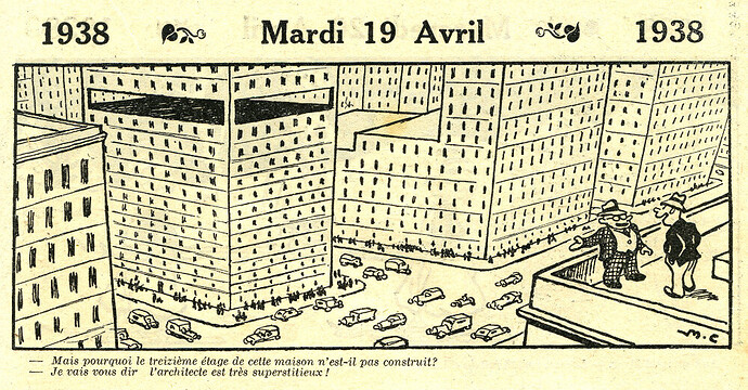 Almanach Vermot 1938 - 9 - Mardi 19 avril 1938
