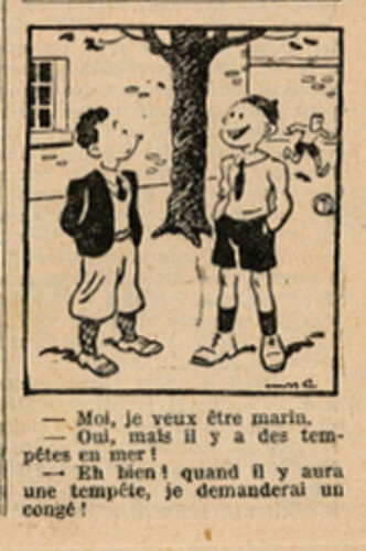 Le Petit Illustré 1935 - n°1602 - Moi je veux être marin - 23 juin 1935 - page 14