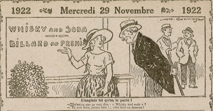 Almanach Vermot 1922 - 42 - Mercredi 29 novembre 1922