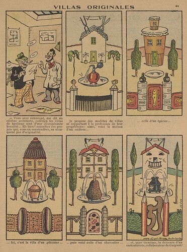 Guignol 1935 - n°13 - page 41 - Villas originales - 31 mars 1935