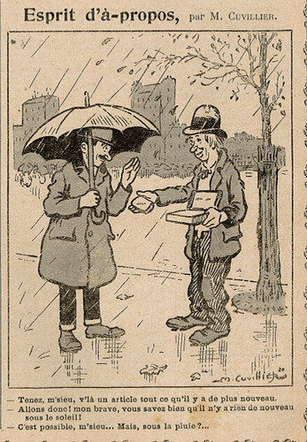 Almanach Vermot 1921 - 9 - Esprit d'à-propos - Jeudi 8 septembre 1921
