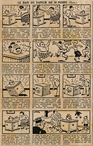 Le Petit Illustré 1935 - n°1582 - Le bain de vapeur de M. Pompe - 3 février 1935 - page 2