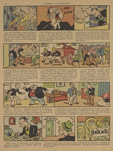 Guignol 1935 - n°10 - page 8 - Saturnin le facétieux - 10 mars 1935