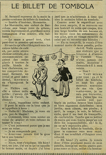 Almanach Vermot 1937 - 21 - Le billet de tombola - Mardi 27 juillet 1937