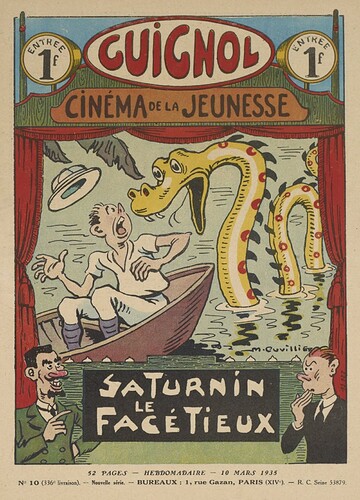 Guignol 1935 - n°10 - page 0 - Saturnin le facétieux - 10 mars 1935