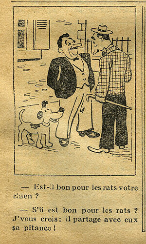Le Petit Illustré 1934 - n°1537 - page 14 -Est-il bon pour les rats votre chien - 25 mars 1934