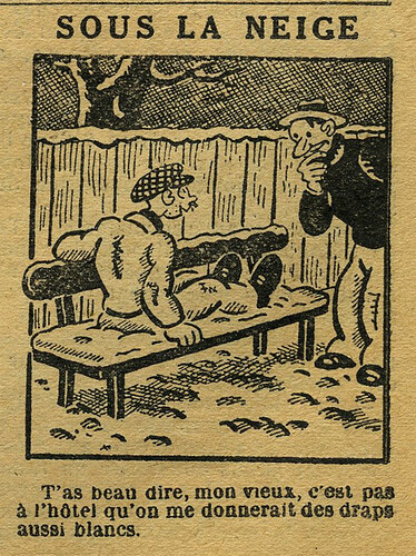 Le Petit Illustré 1931 - n°1371 - page 4 - Sous la neige - 18 janvier 1931