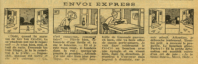 Cri-Cri 1928 - n°501 - page 13 - Envoi express - 3 mai 1928
