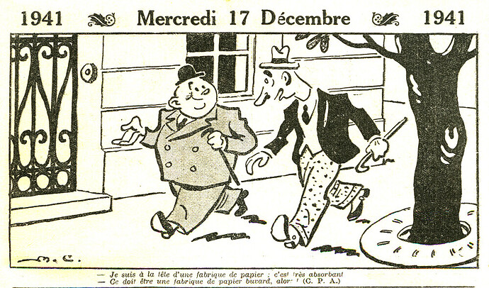 Almanach Vermot 1941 - 48 - Mercredi 17 décembre 1941