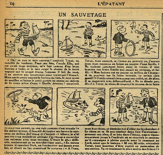 L'Epatant 1933 - n°1306 - page 14 - Un sauvetage - 10 août 1933