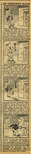 L'Epatant 1934 - n°1330 - page 10 - Un serrurier malin - 25 janvier 1934