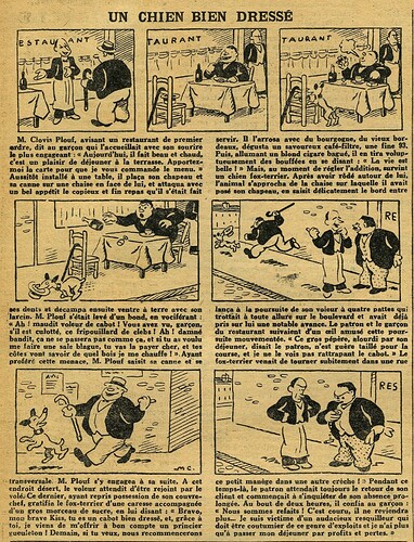 L'Epatant 1932 - n°1235 - page 14 - Un chien bien dressé - 31 mars 1932