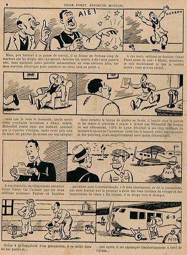 Guignol 1931 - n°179 - Oscar Furet, reporter mondial - 16 octobre 1931 - page 6
