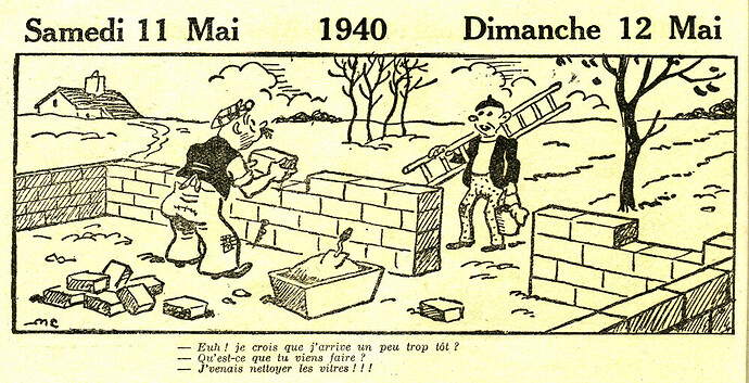 Almanach Vermot 1940 - 10 - Samedi 11 et Dimanche 12 mai 1940