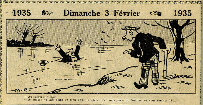 Almanach Vermot 1935 - 4 - Dimanche 3 février 1935