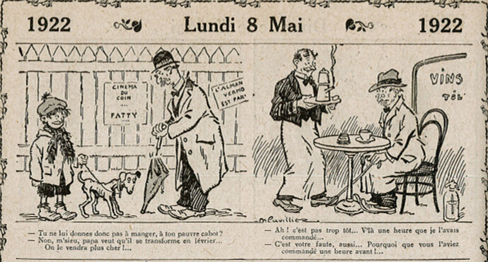 Almanach Vermot 1922 - 15 - Lundi 8 mai 1922