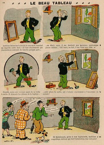Guignol 1929 - n°128 - Le beau tableau - 1er septembre 1929 - page 14