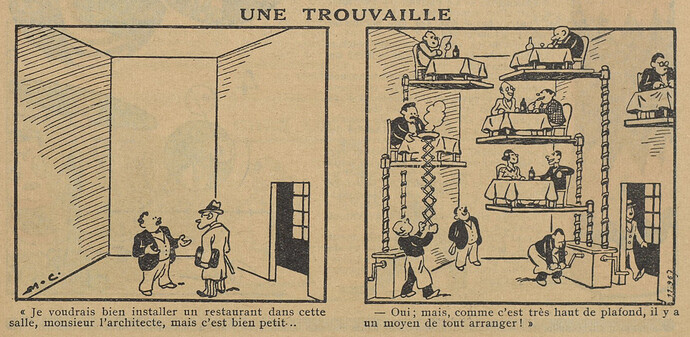 Guignol 1934 - n°43 - page 45 - Une trouvaille - 28 octobre 1934