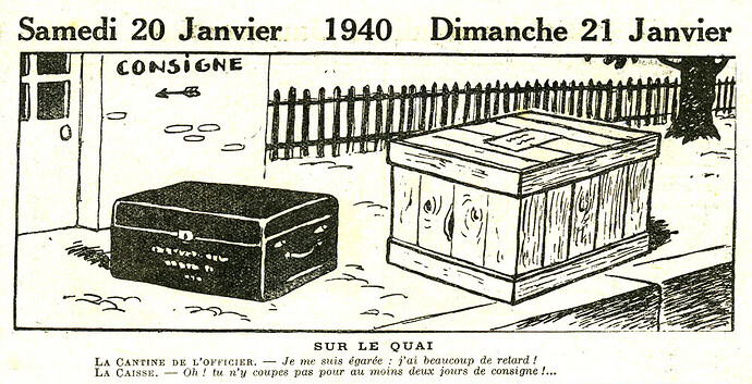 Almanach Vermot 1940 - 3 - Samedi 20 et Dimanche 21 janvier 1940