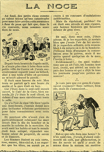 Almanach Vermot 1934 - 32 - La noce - Jeudi 27 septembre 1934