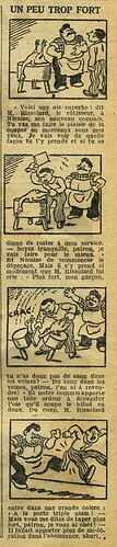 Le Petit Illustré 1934 - n°1528 - page 2 - Un peu trop fort - 21 janvier