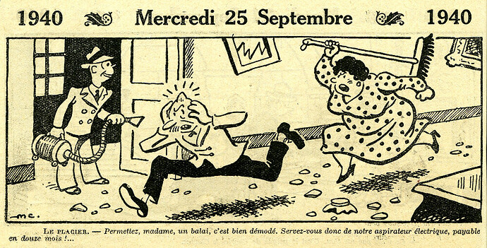 Almanach Vermot 1940 - 20 - Mercredi 25 septembre 1940